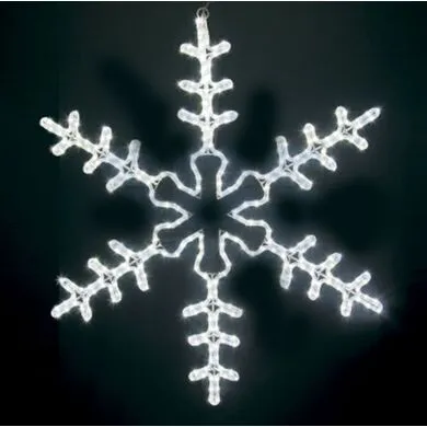 Фигура световая Снежинка цвет LED белый, размер 95*95